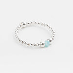 bague perle en argent 925 et cristaux pour femme 