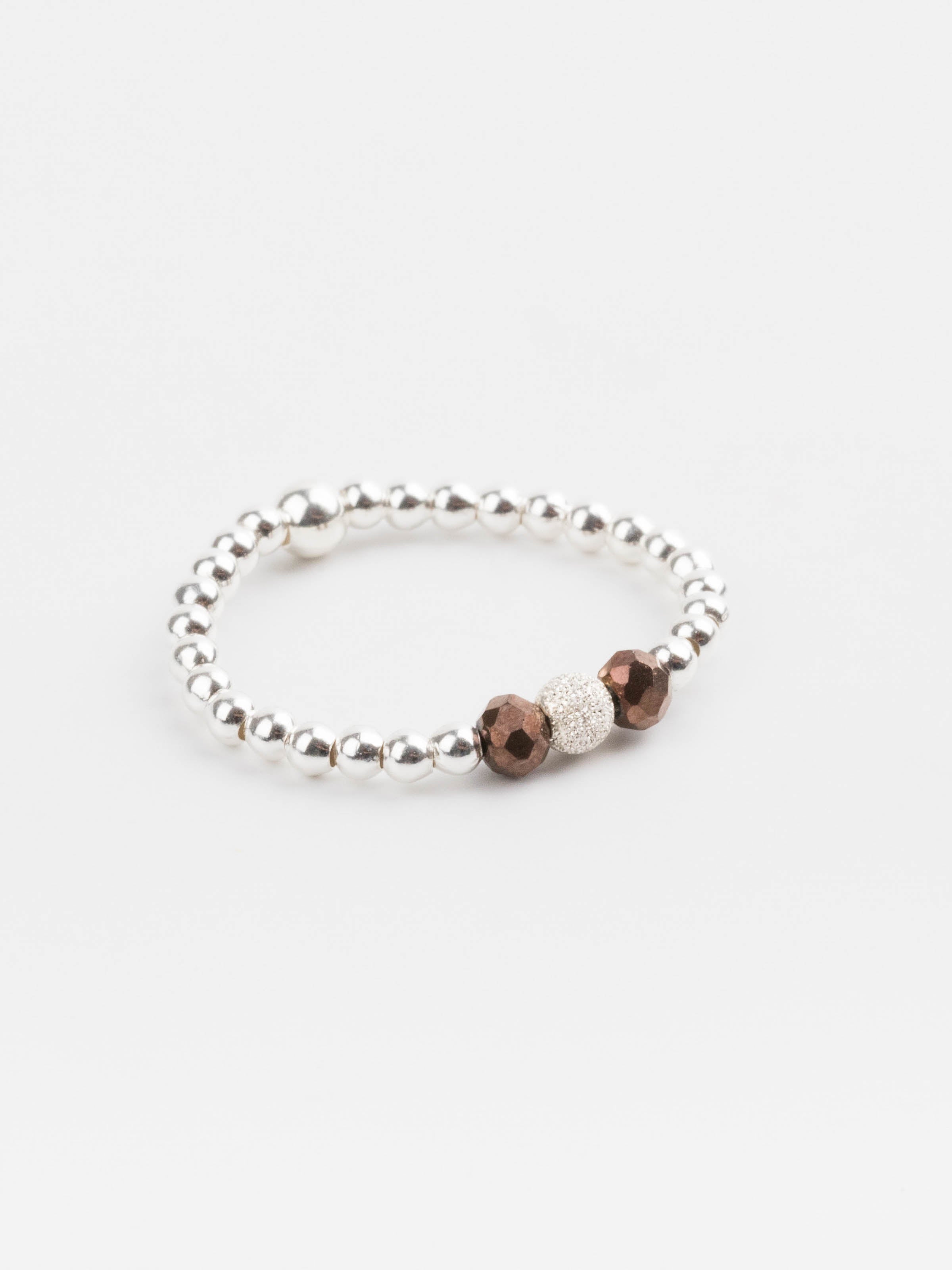 bague perle en argent 925 et cristaux pour femme 