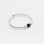 bague perle en argent 925 et cristaux pour femme 