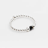 bague perle en argent 925 et cristaux pour femme 