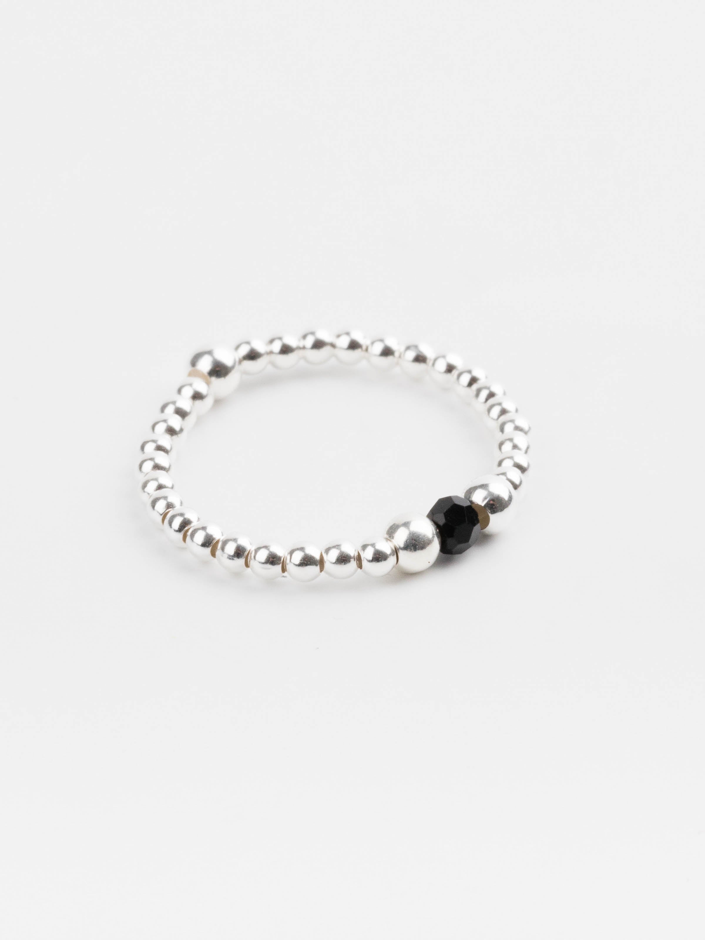 bague perle en argent 925 et cristaux pour femme 