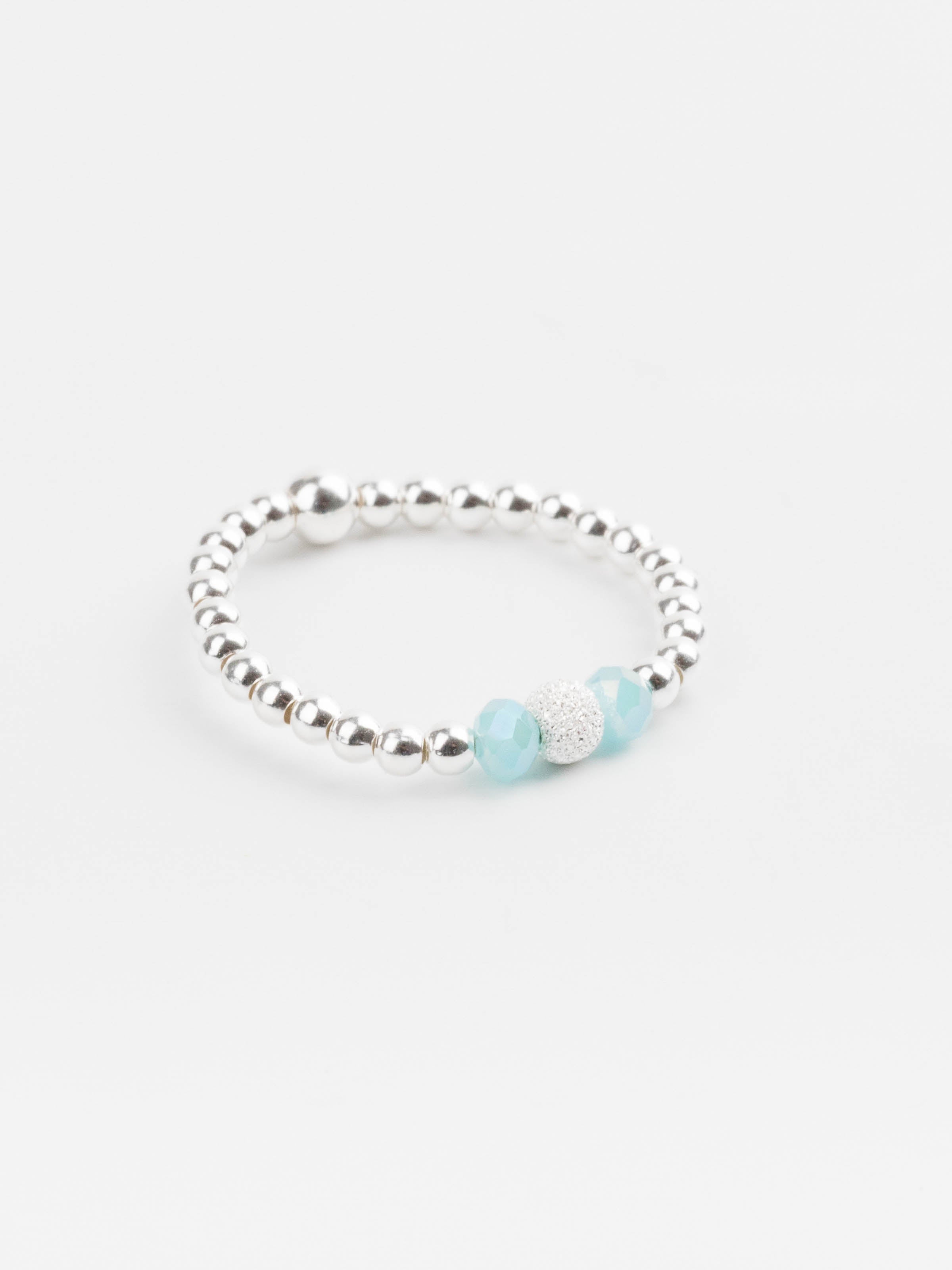bague perle en argent 925 et cristaux pour femme 
