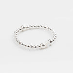 bague perle en argent 925 et cristaux pour femme 