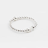 bague perle en argent 925 et cristaux pour femme 