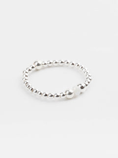 bague perle en argent 925 et cristaux pour femme 