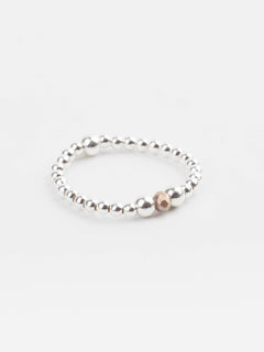bague perle en argent 925 et cristaux pour femme 