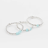 bague perle en argent 925 et cristaux pour femme 