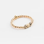 bague perle en plaqué or et cristaux pour femme 