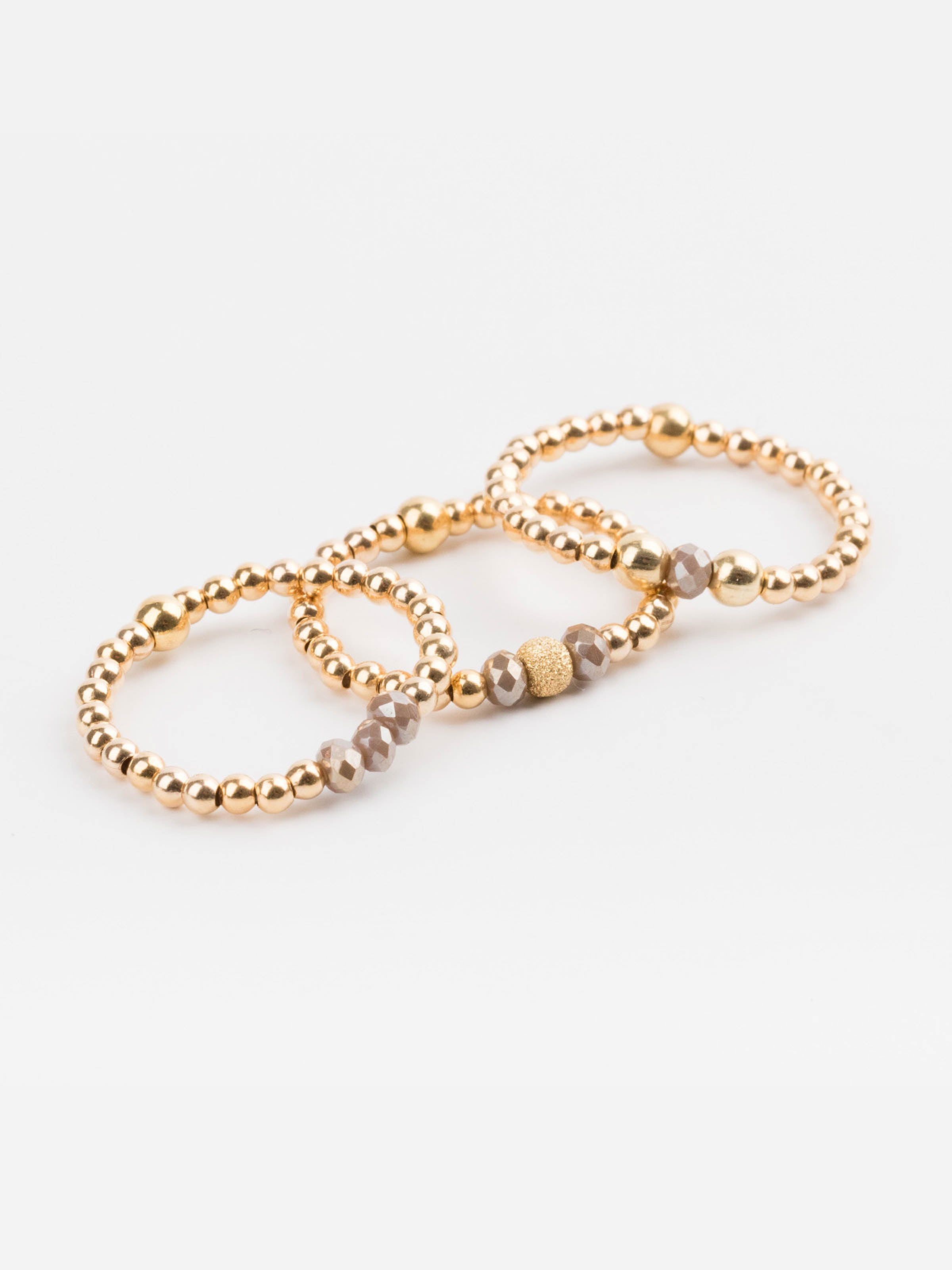 bague perle en plaqué or et cristaux pour femme 