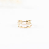 bague réglable en acier inoxydable pour femme 