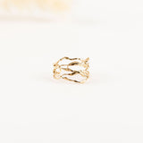 bague réglable en acier inoxydable pour femme