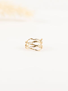 bague réglable en acier inoxydable pour femme