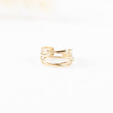 bague réglable en acier inoxydable pour femme 