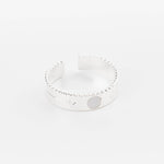 bague en plaqué argent réglable pour femme 