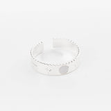 bague en plaqué argent réglable pour femme 