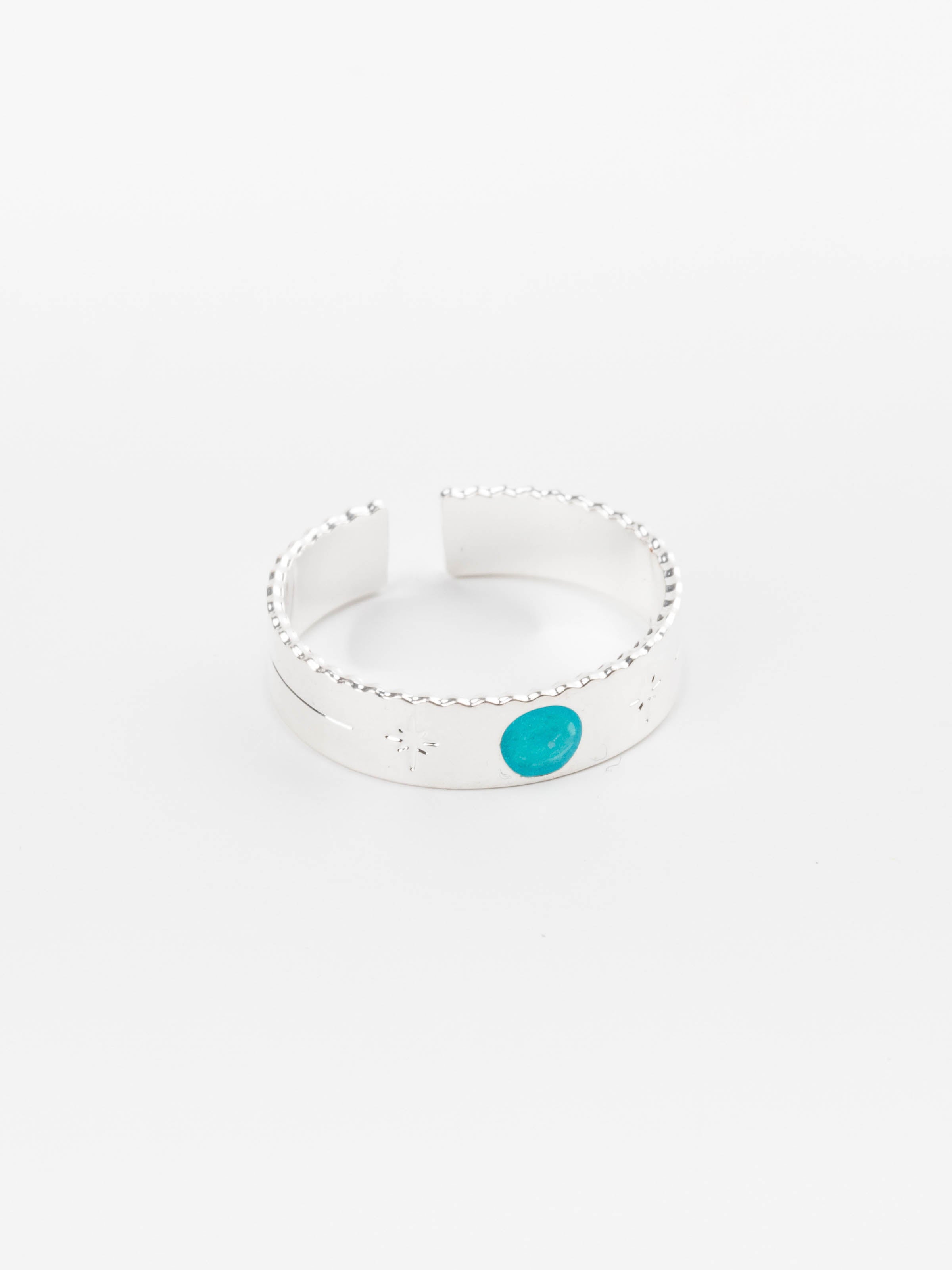 bague en plaqué argent réglable pour femme 