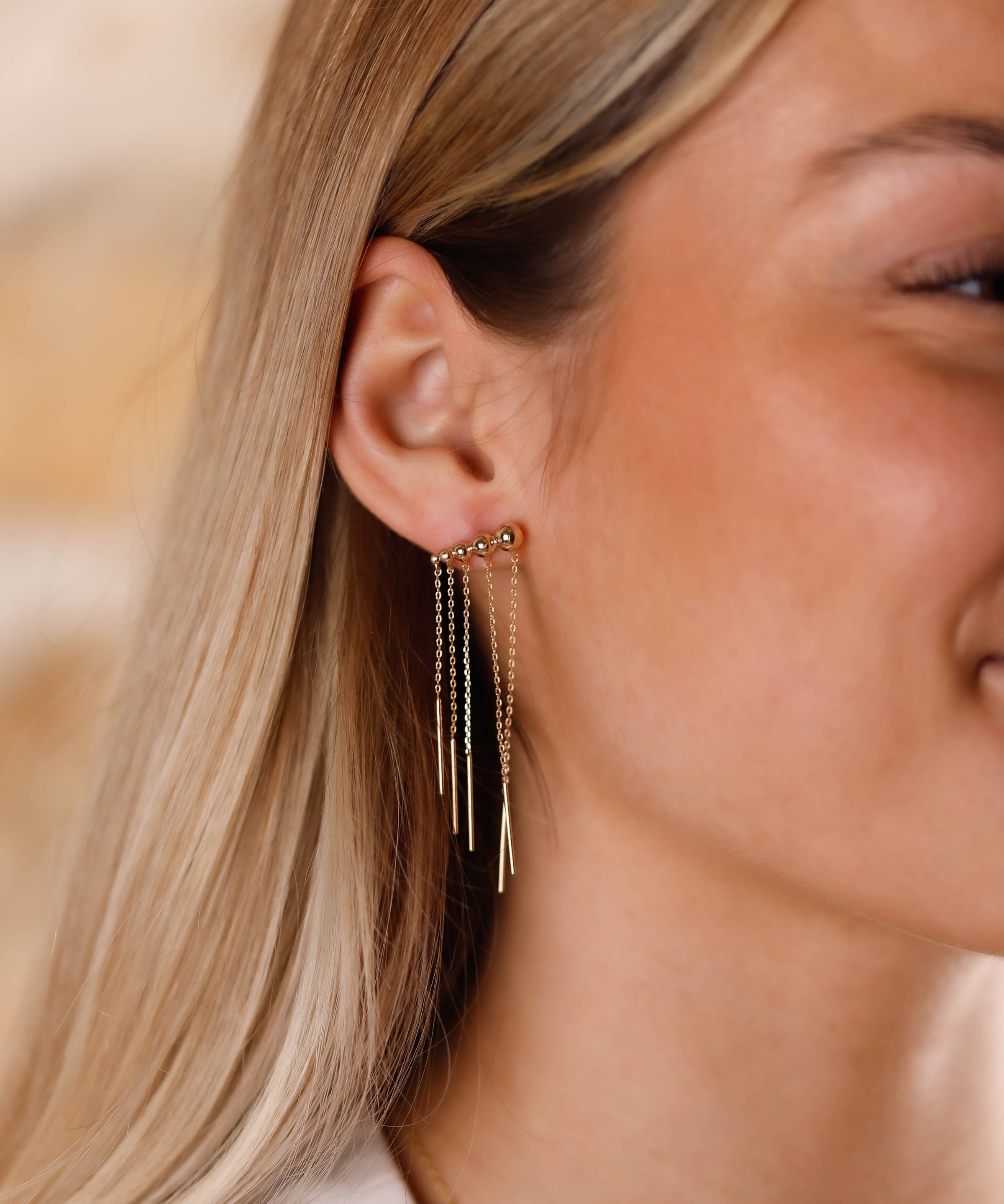 boucles d'oreilles en plaqué or pour femme 