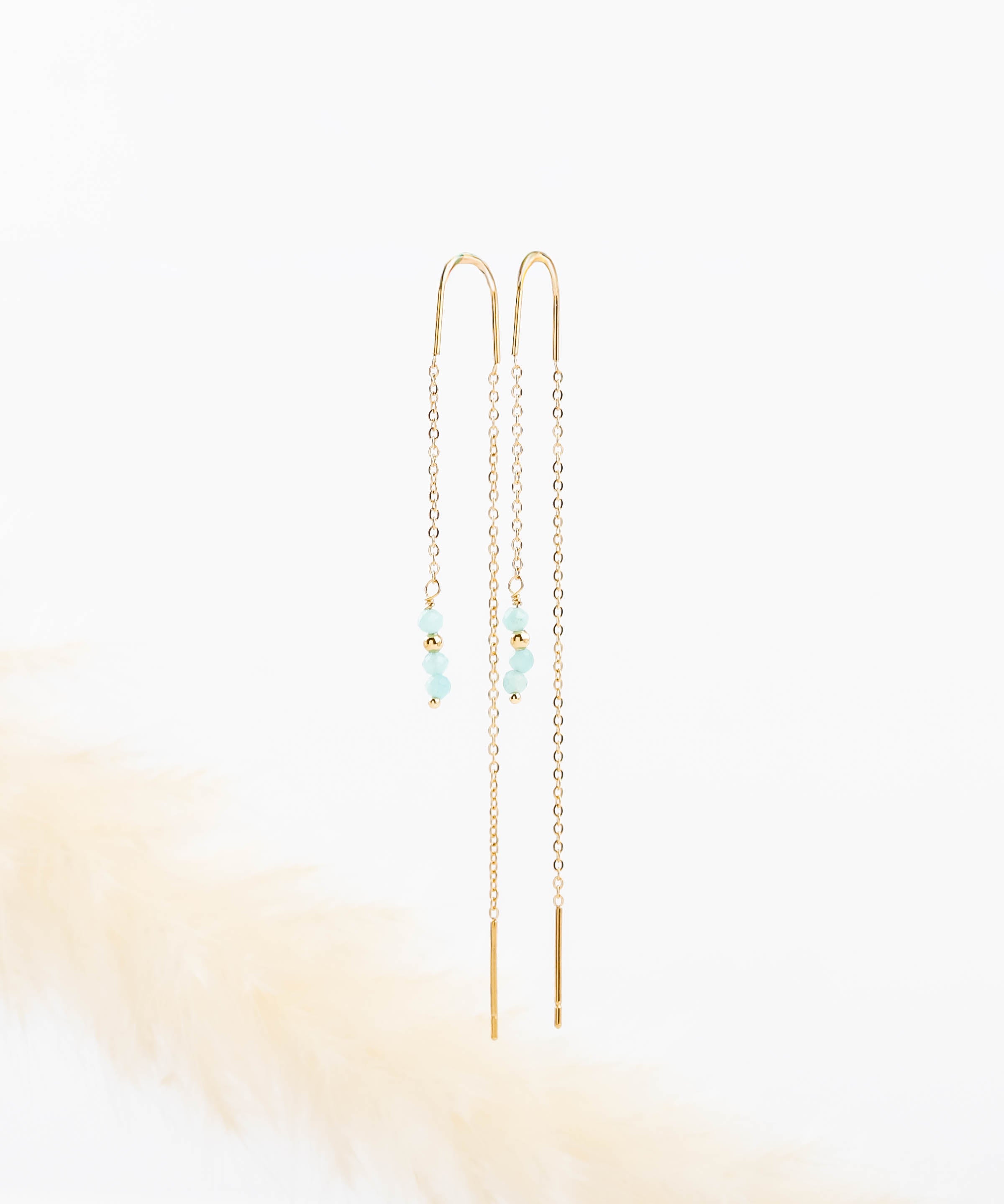 boucles d'oreilles chaîne en acier inoxydable pour femme 