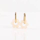 Boucles d'oreilles - Acier inoxydable - FLEUR