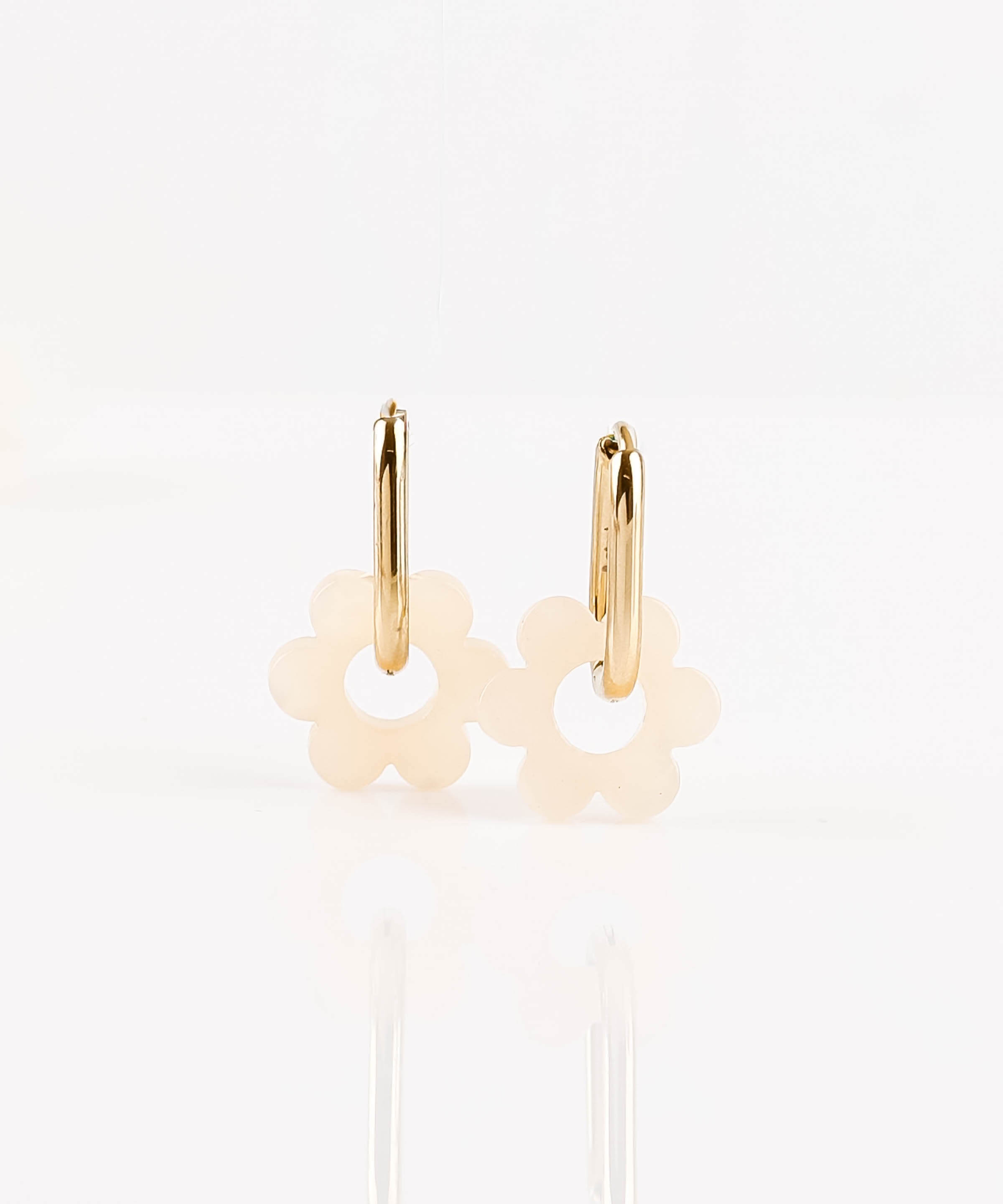 Boucles d'oreilles - Acier inoxydable - FLEUR