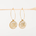 boucles d'oreilles créole en acier inoxydable pour femme