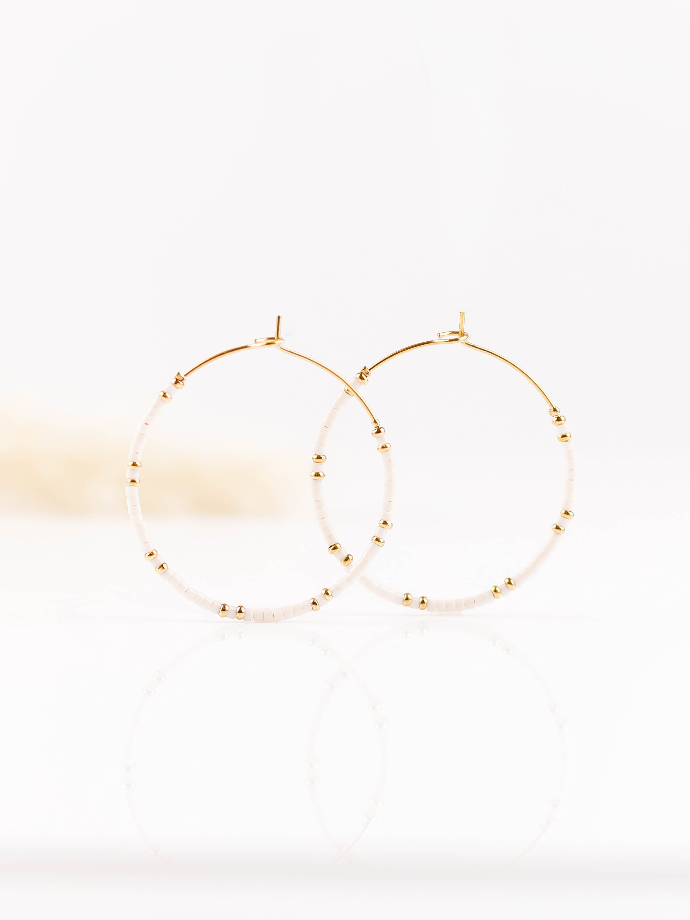 boucles d'oreilles créoles en acier inoxydable pour femme 