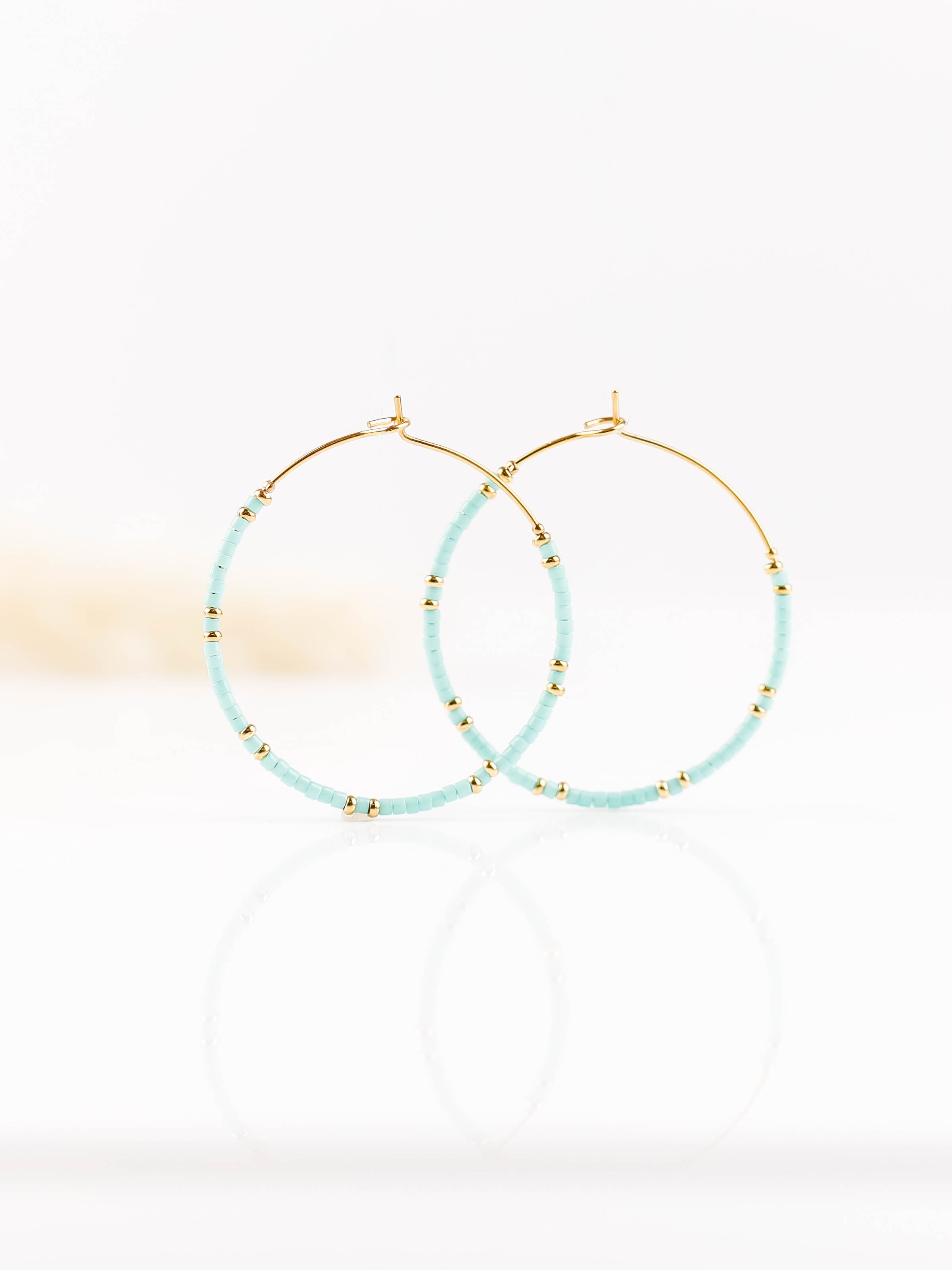 boucles d'oreilles créoles en acier inoxydable pour femme 