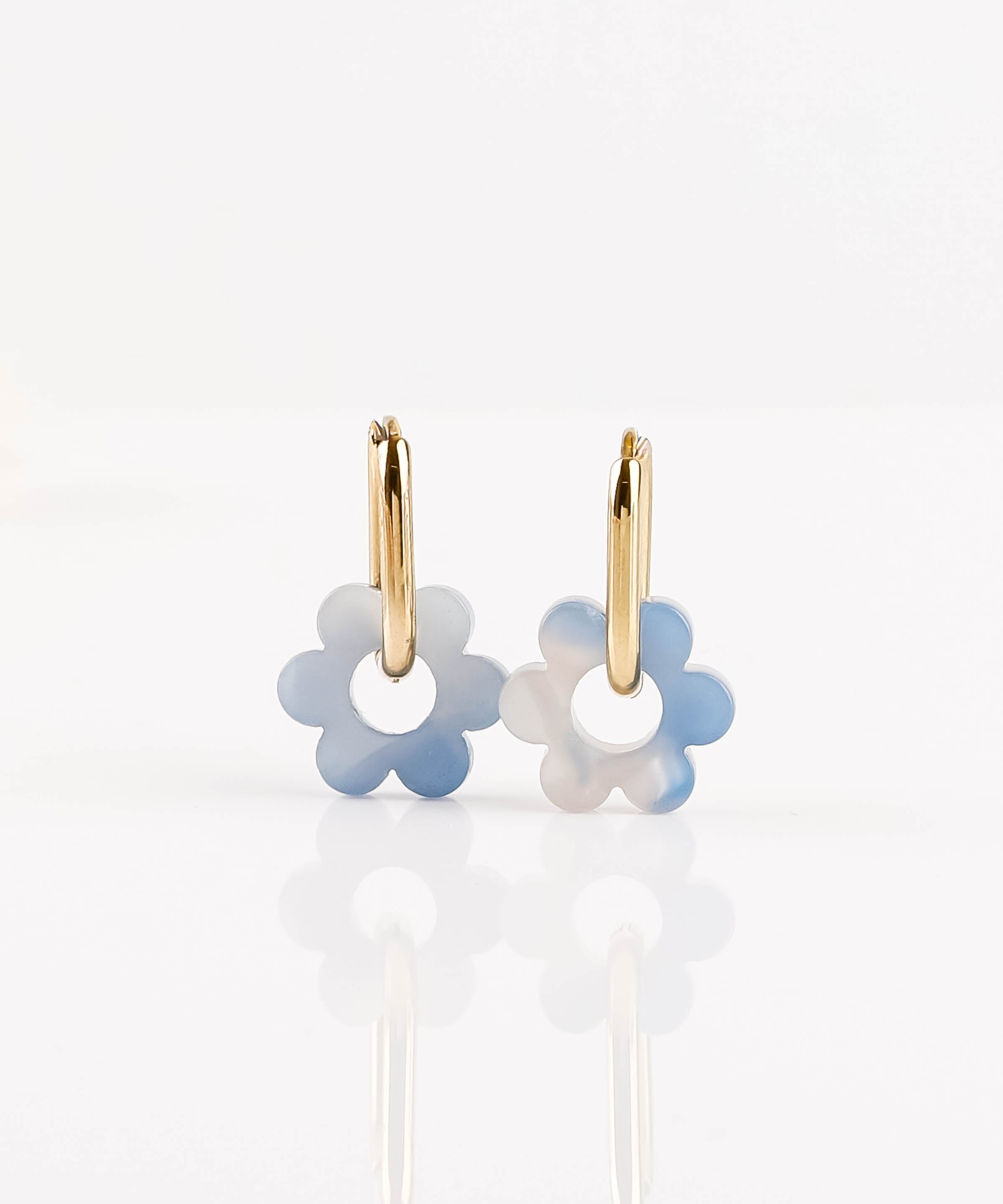 Boucles d'oreilles - Acier inoxydable - FLEUR