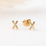 boucles d'oreilles en acier inoxydable pour femme 