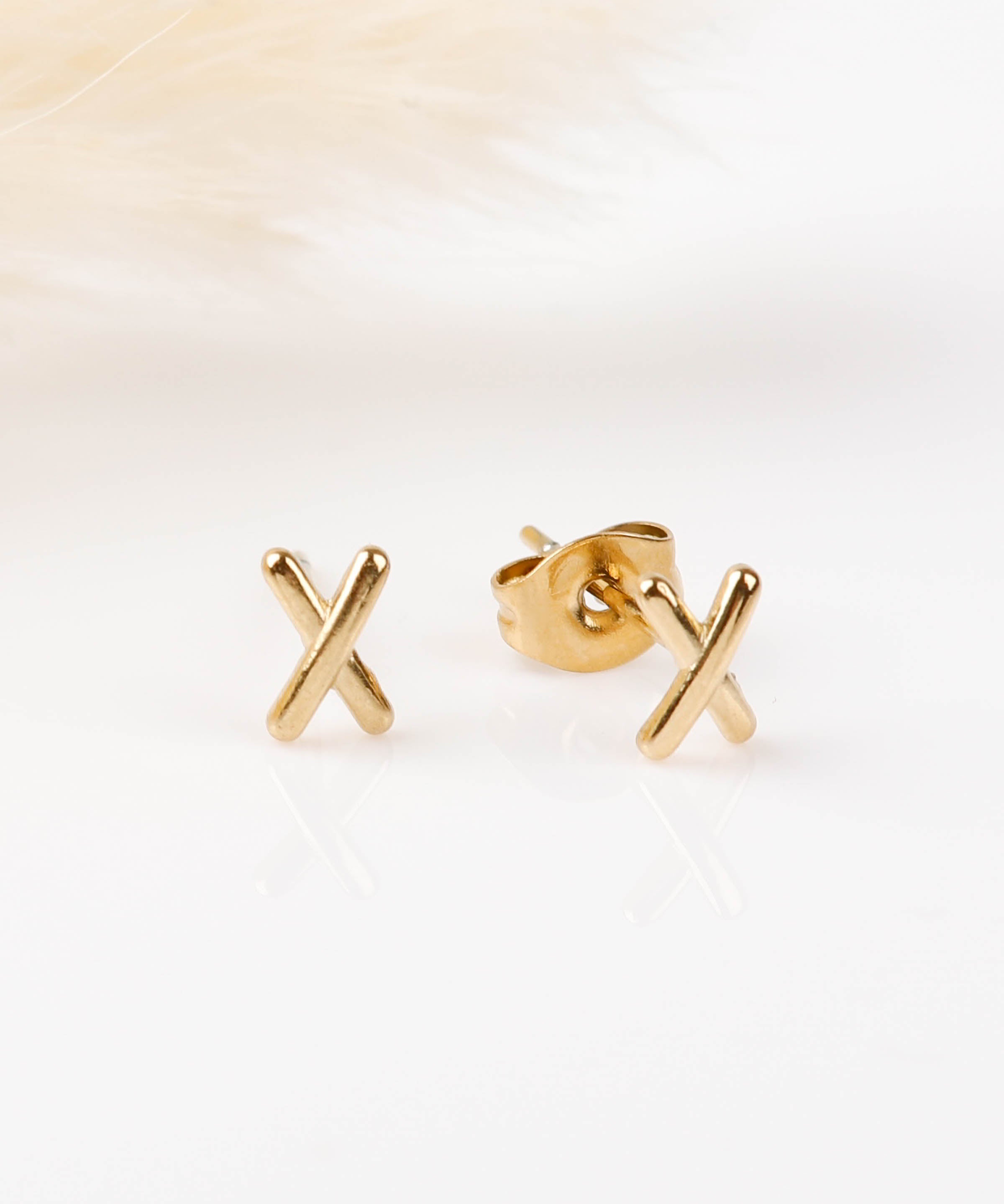 boucles d'oreilles en acier inoxydable pour femme 