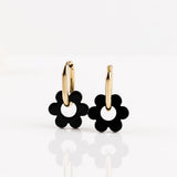 Boucles d'oreilles - Acier inoxydable - FLEUR