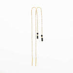 boucles d'oreilles chaîne en acier inoxydable pour femme 