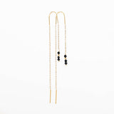 boucles d'oreilles chaîne en acier inoxydable pour femme 