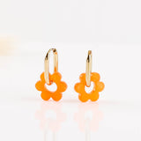 Boucles d'oreilles - Acier inoxydable - FLEUR