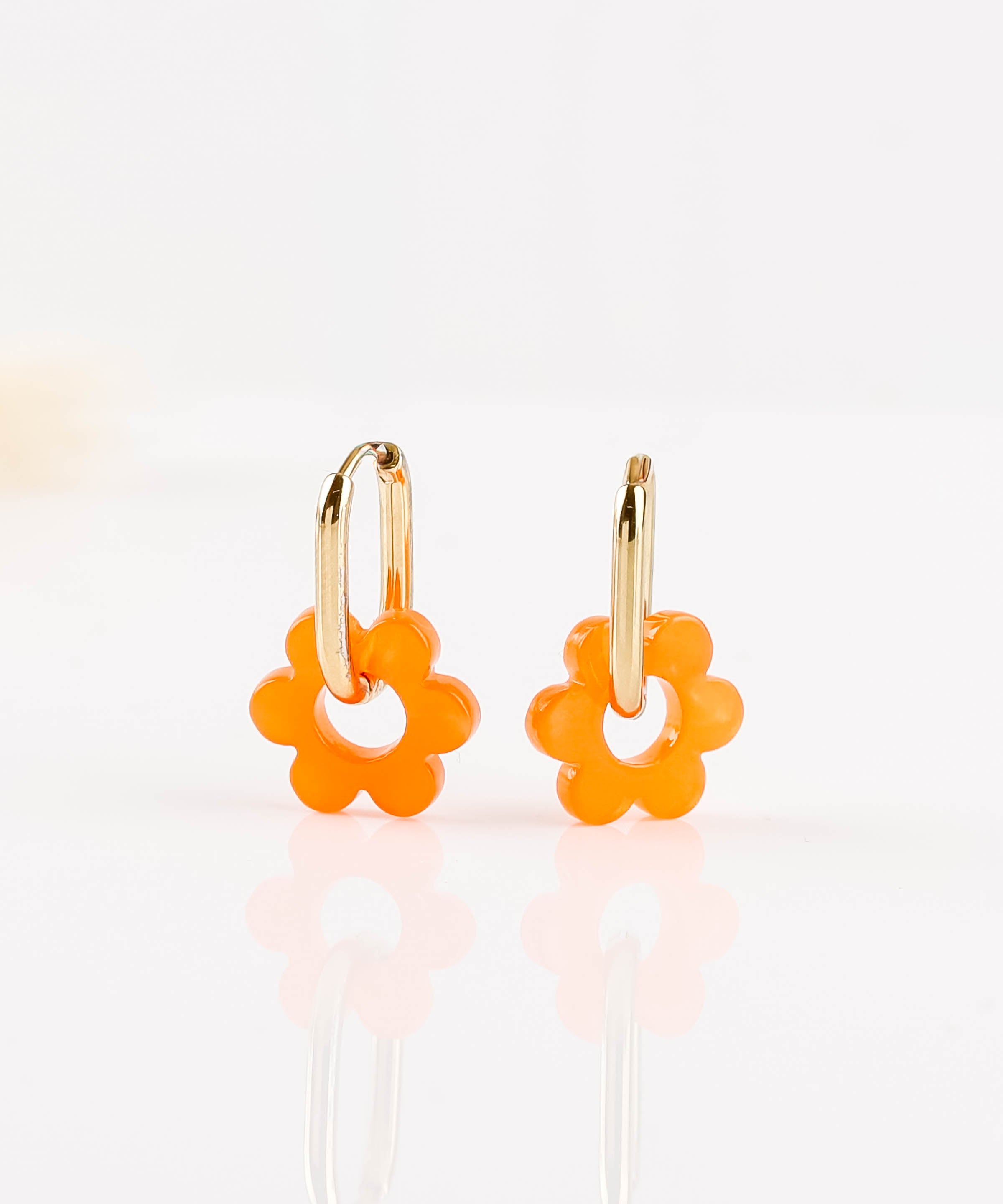 Boucles d'oreilles - Acier inoxydable - FLEUR