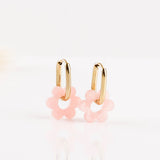 Boucles d'oreilles - Acier inoxydable - FLEUR