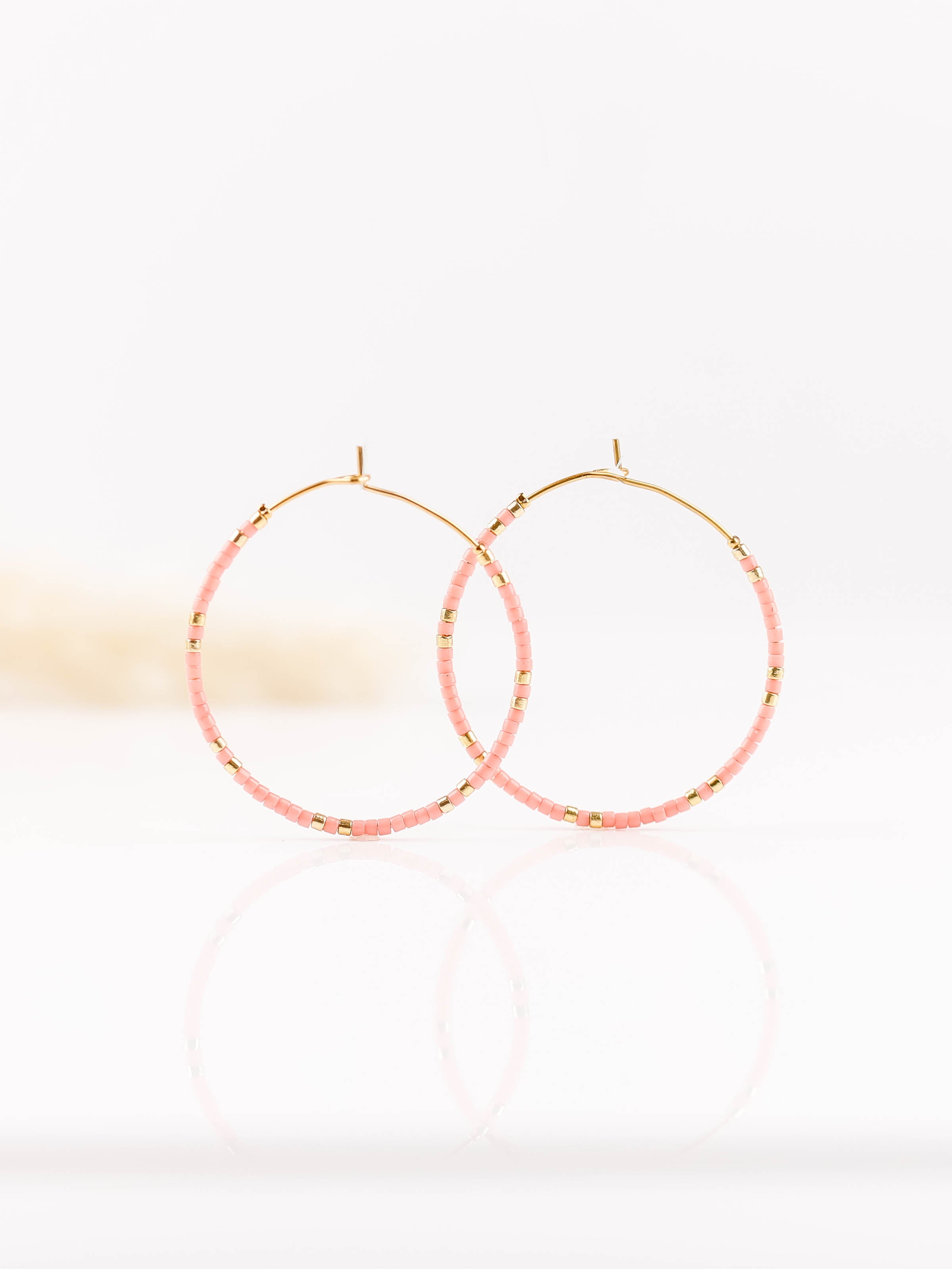 boucles d'oreilles créoles en acier inoxydable pour femme 