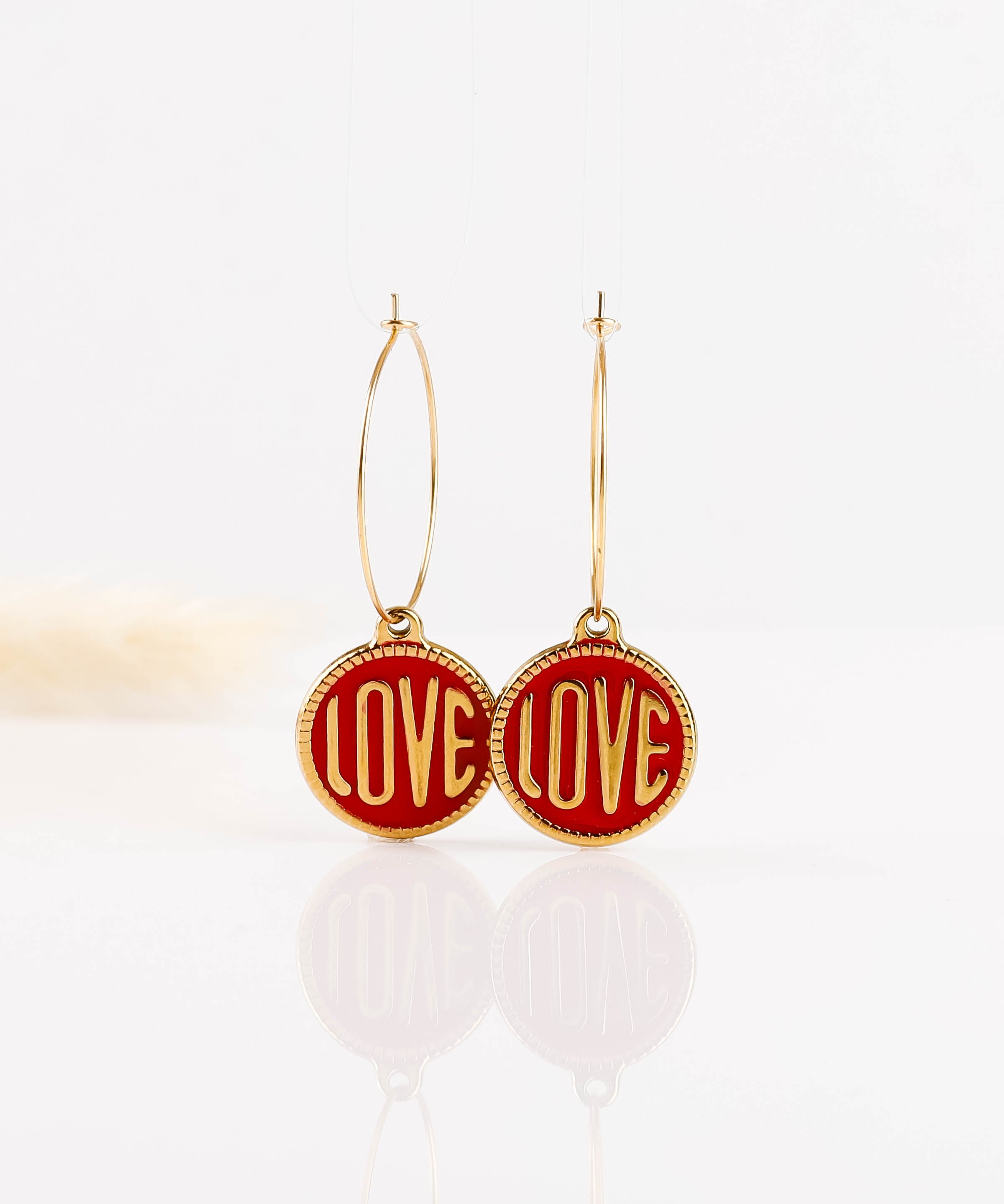 boucles d'oreilles en acier inoxydable pour femme