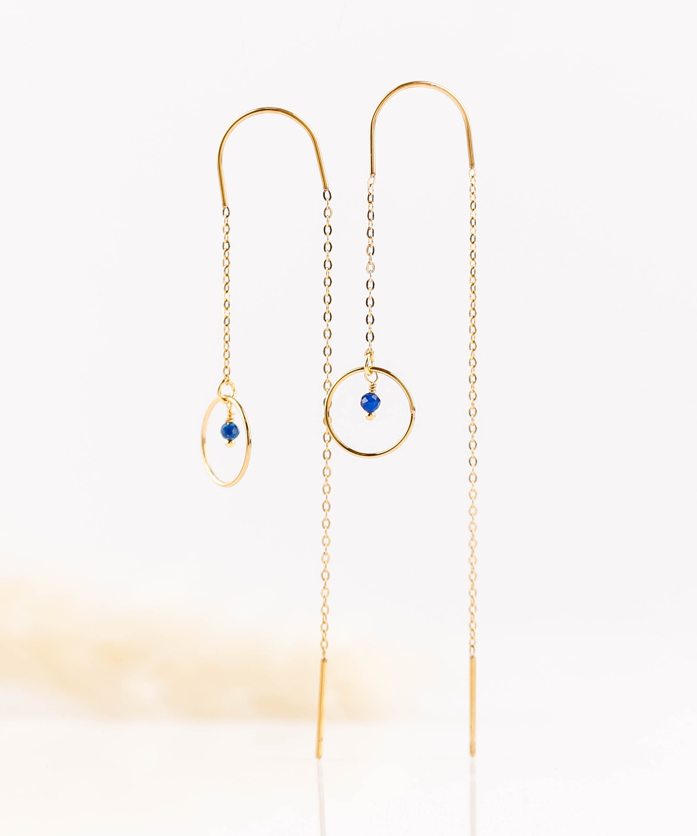boucles d'oreilles chaîne en acier inoxydable pour femme 