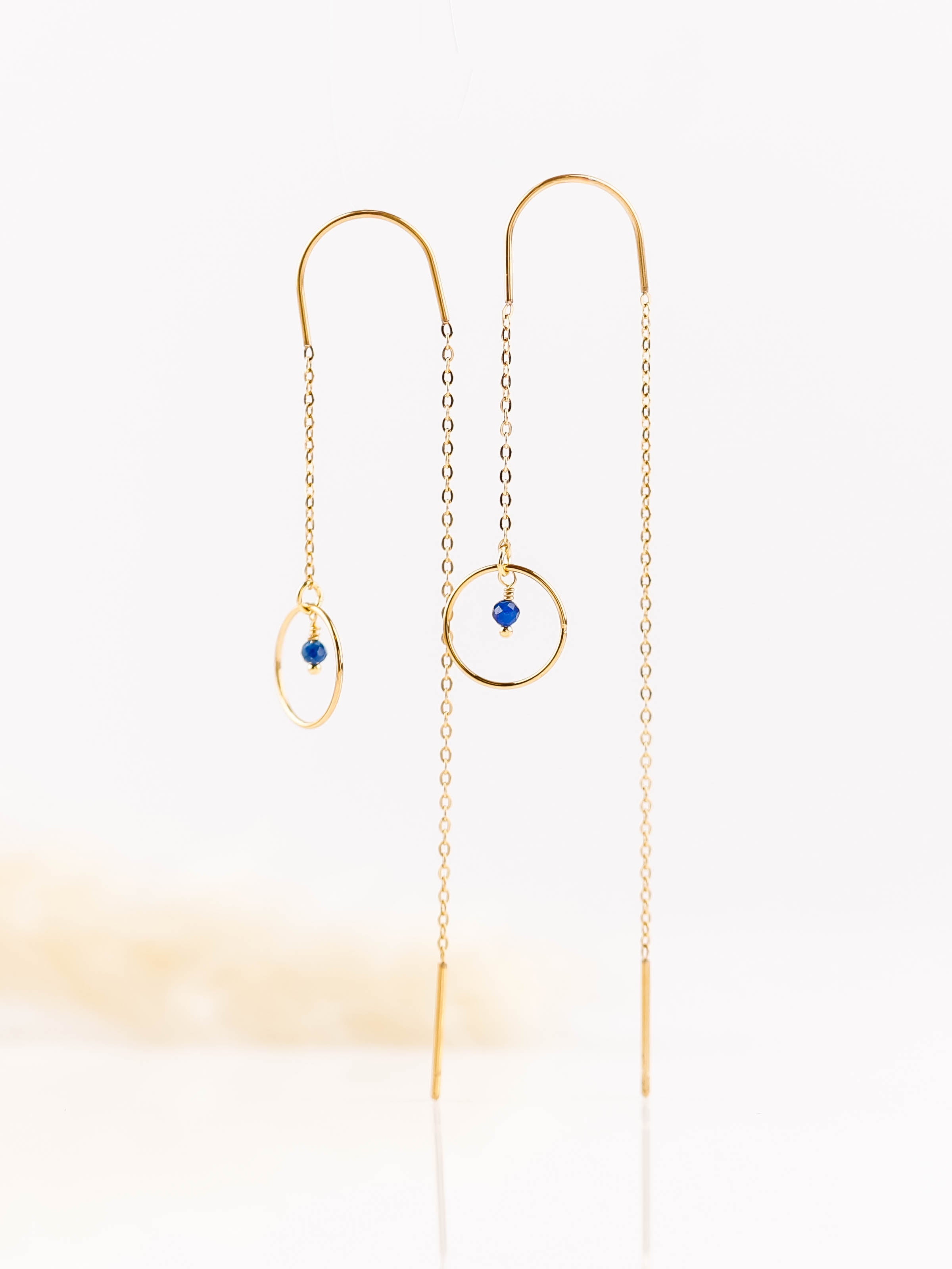 boucles d'oreilles chaîne en acier inoxydable pour femme 