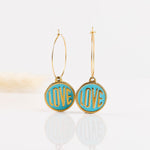 boucles d'oreilles en acier inoxydable pour femme