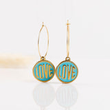 boucles d'oreilles en acier inoxydable pour femme
