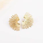 boucles d'oreilles soleil en acier inoxydable pour. femme 