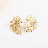 boucles d'oreilles soleil en acier inoxydable pour. femme 