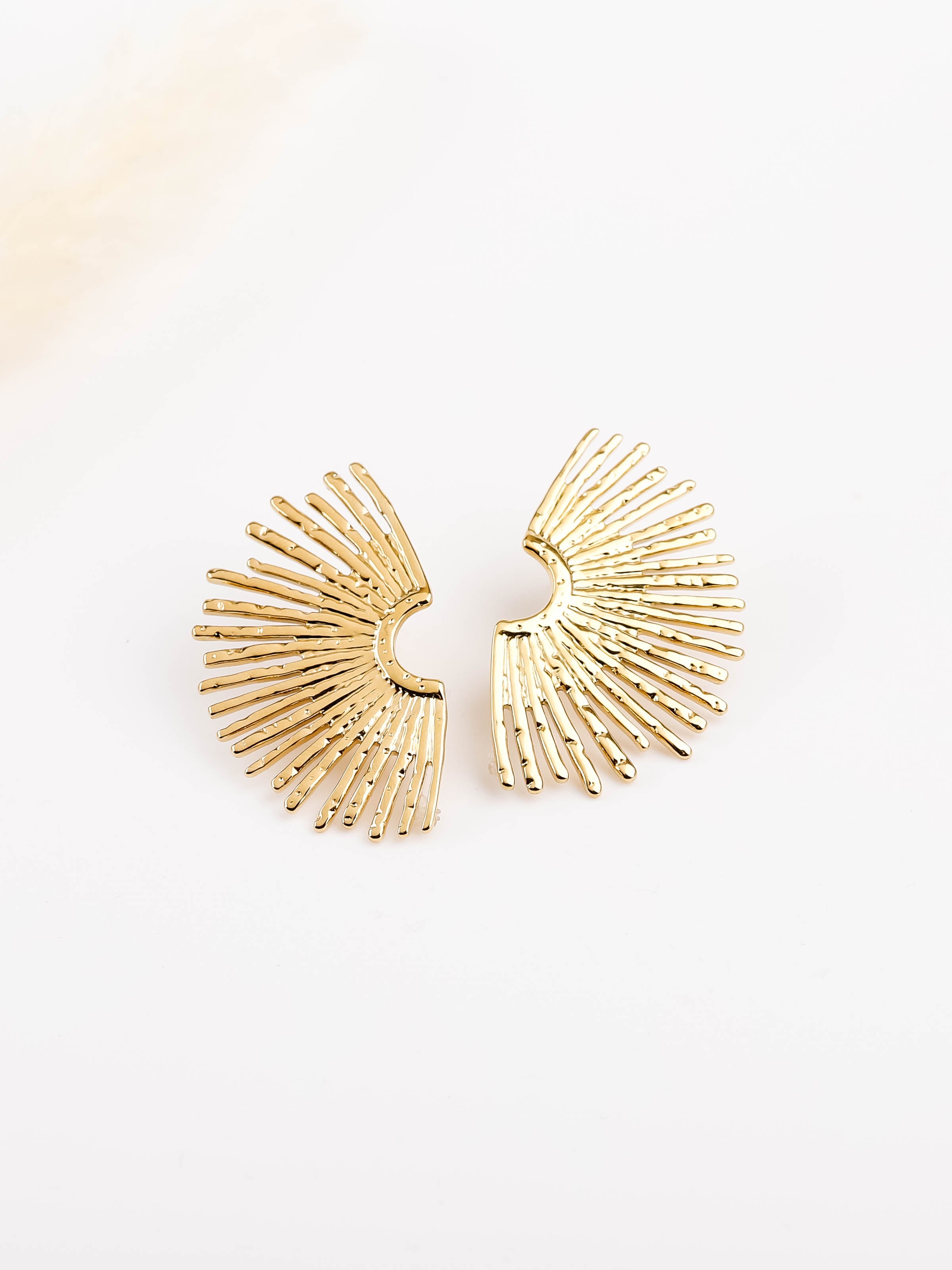boucles d'oreilles soleil en acier inoxydable pour. femme 