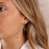 Boucles d'oreilles - Pierre naturelle - Acier inoxydable - PAULINE