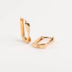 boucles d'oreilles créoles en plaqué or pour femme