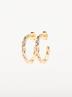 boucles d'oreilles créoles en plaqué or pour femme 