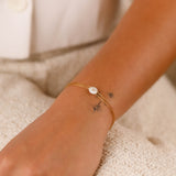 Bracelet - Chaîne - Nacre - Acier inoxydable - AGNES