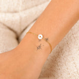 Bracelet - Chaîne - Nacre - Acier inoxydable - AGNES